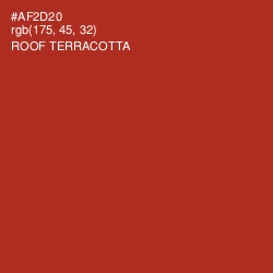 #AF2D20 - Roof Terracotta Color Image